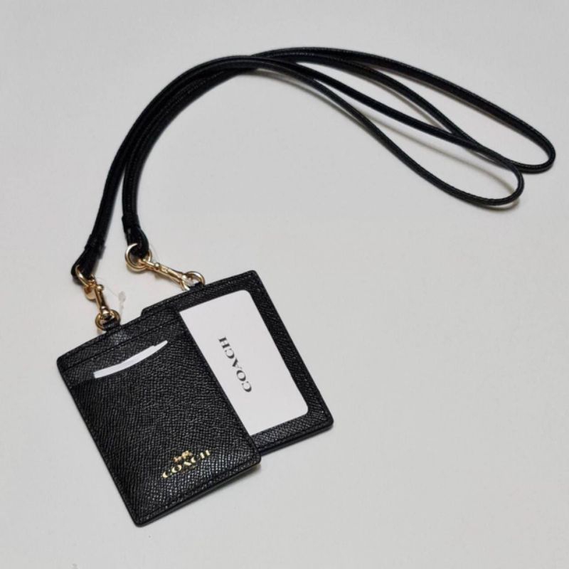 

COACH LANYARD 57311 BLACK & F63274 KHAKI SADDLE