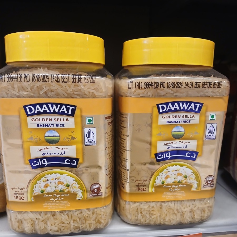 

BASMATI DAAWAT GOLDEN SELLA 1KG BASMATI RICE INDIA