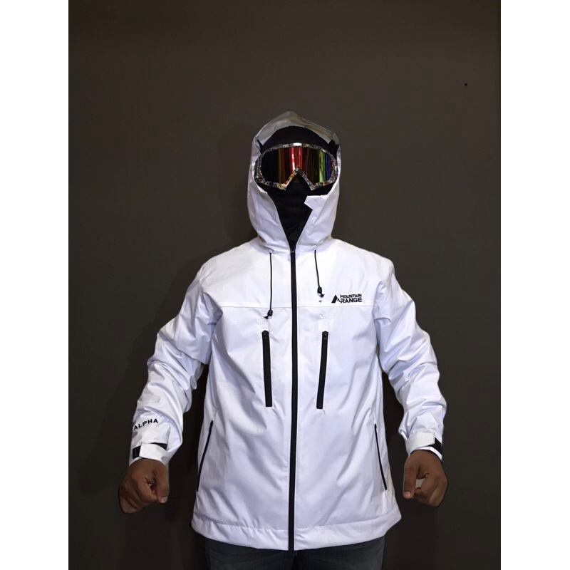 Mountainrange alpha waterproof jaket-jaket gorpcore-jaket goretex 2 layer-jaket gunung-jaket oudoor 