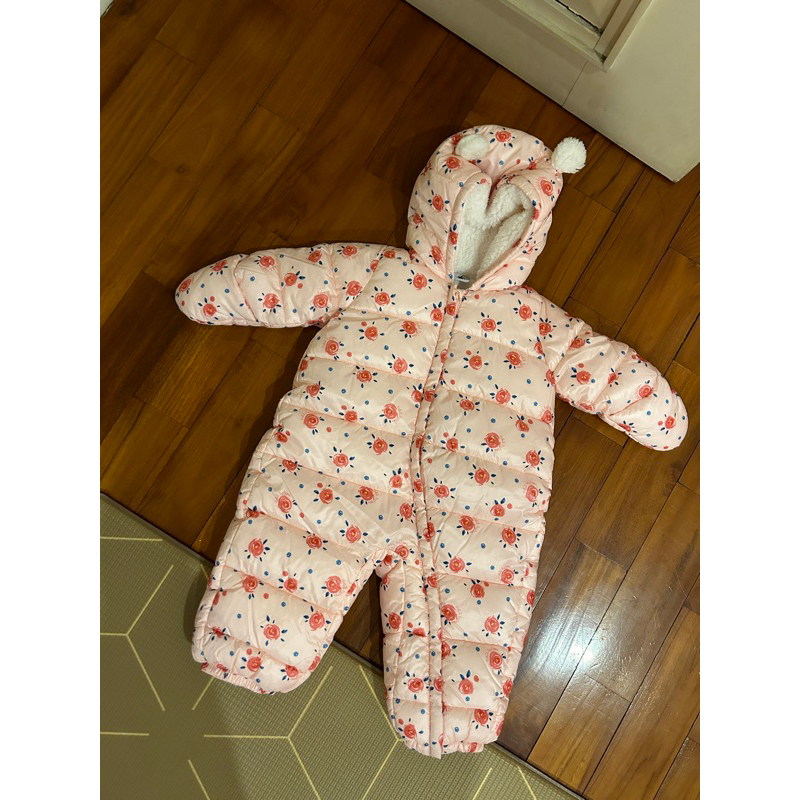 Petit Bateau - Floral Pink Snowsuit [PRELOVED]