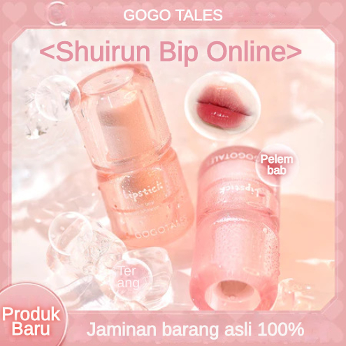 GOGO TALES lipstick gogotales Lipstik Refleksi Bunga yang Menghidrasi Siswa Perempuan Lipstik Ember 