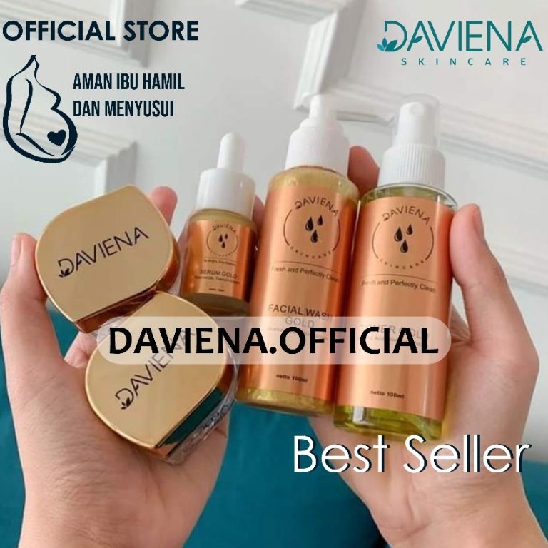 DAVIENA SKINCARE PAKET GOLD SERIES  OFFICIAL STORE  DAVIENA  DEVINA SKINCARE  DAVINA SKINCARE  SKINC