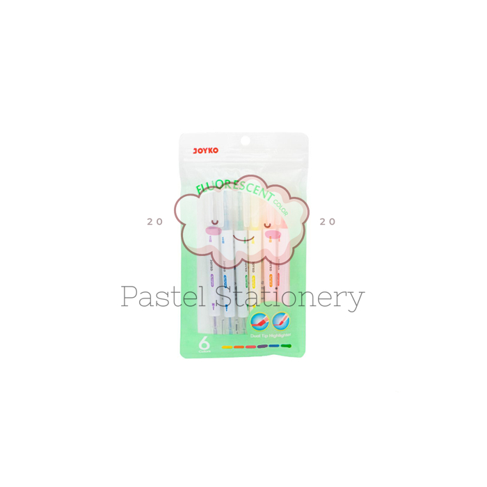 

Highlighter Set Basic Color Joyko HL-100-6 - Penanda Berwarna Joyko