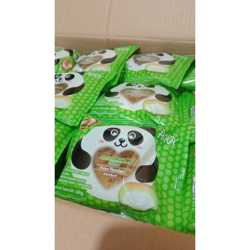 

[60 gram] aoka panda roti panggang isian