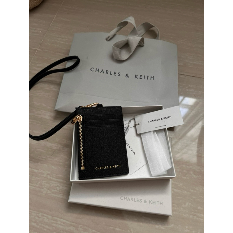 

preloved lanyard card holder charles and keith