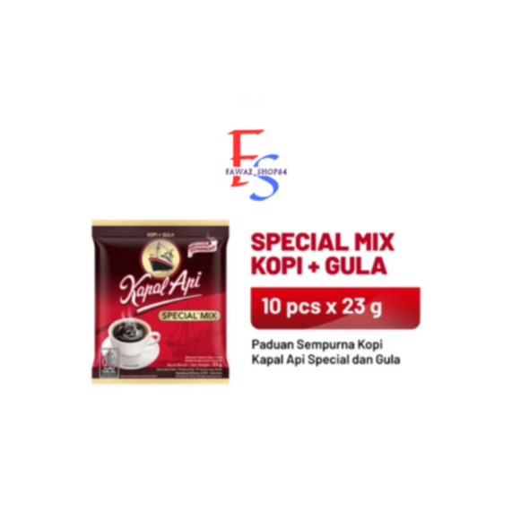 

Kopi Kapal Api Special Mix 23 gr RENCENG (isi 10 sachet)
