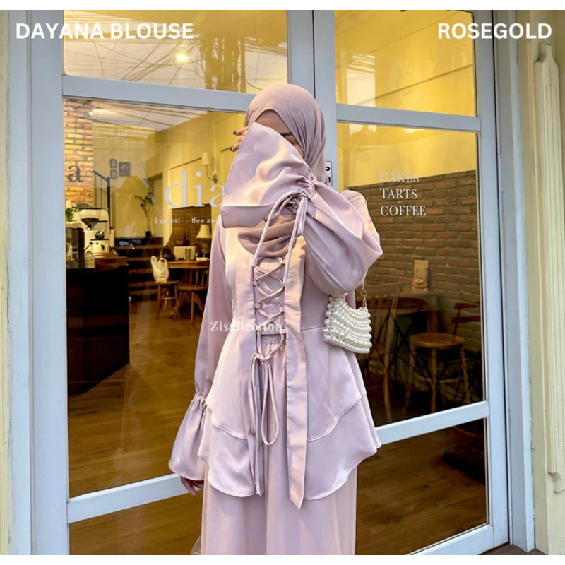 PRELOVED - ZISALLECTION - Dayana Blouse (hanya blouse saja)