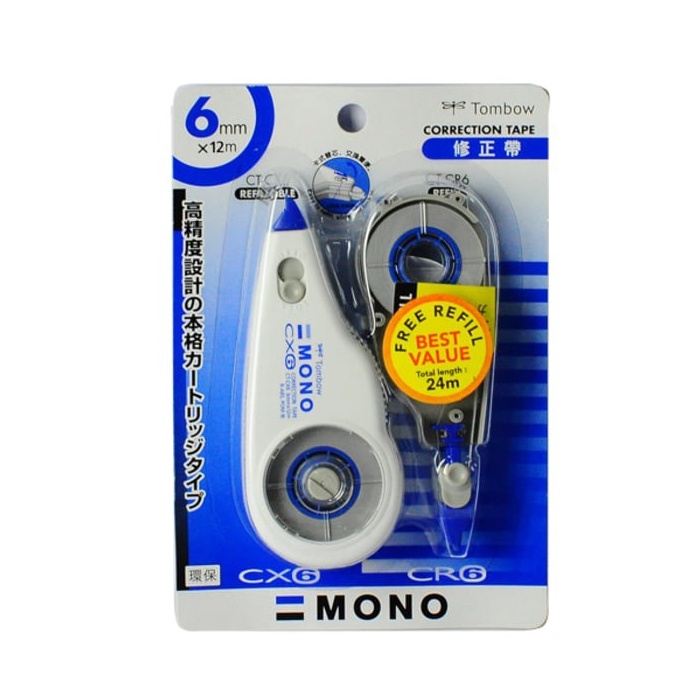 

KODE I5X4 Correction Tape Tombow CTCX6CR6 Free Refill