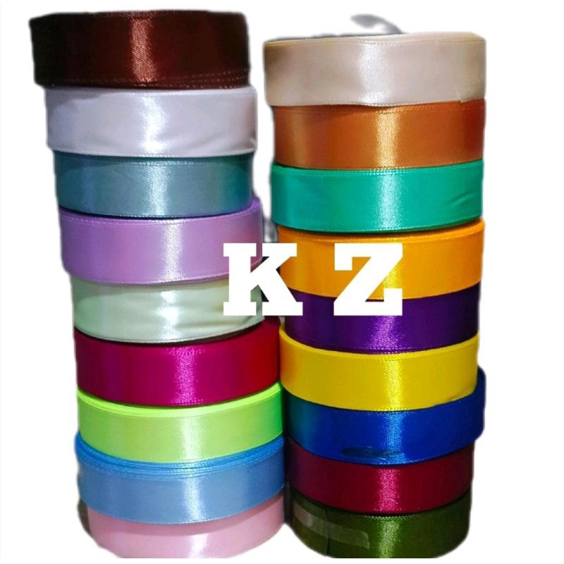 

pita satin 2cm 3/4inch (harga per roll)