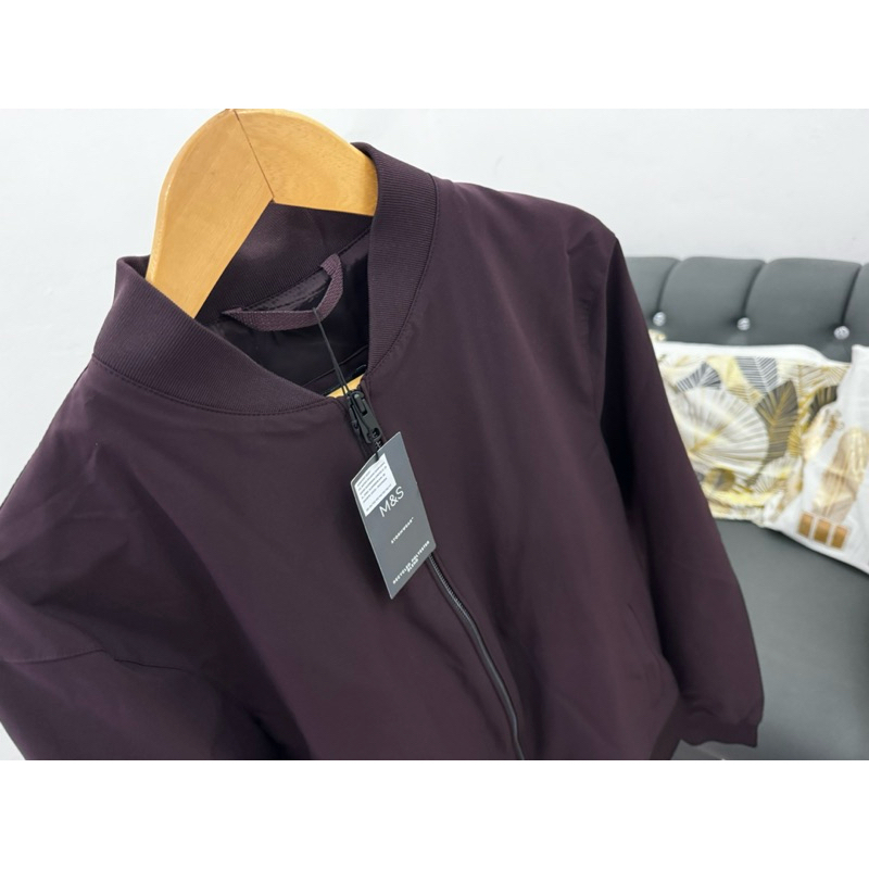 jaket new mark & spencer maroon