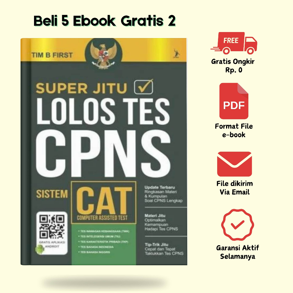 

[A-0024] SUPER JITU LOLOS TES CPNS Sstem CAT