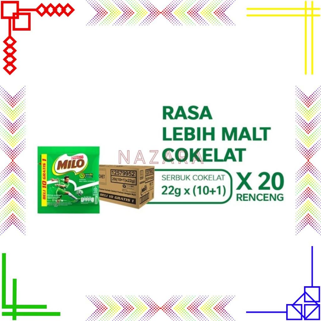 

MILO ACTIV-GO Susu Coklat Sachet Renceng (1 Karton)