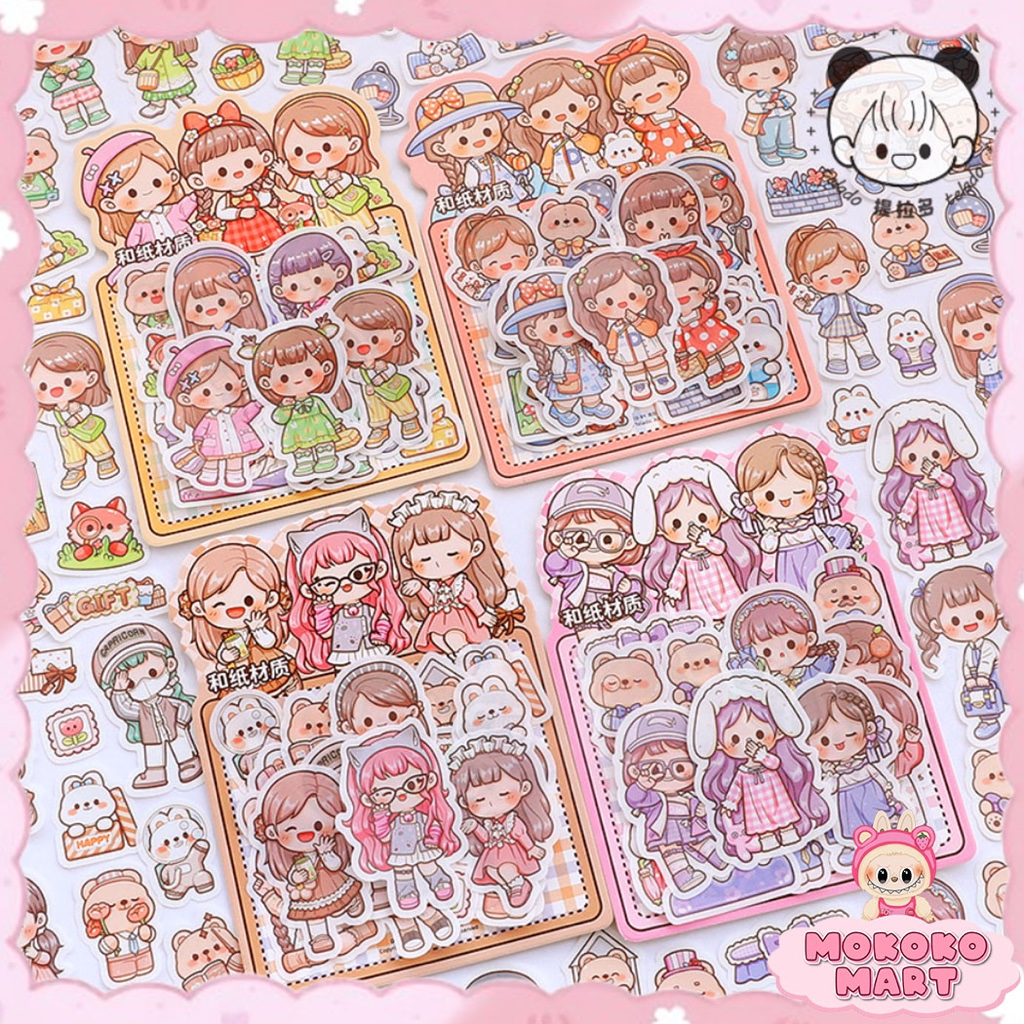 

MM Stiker Pack Karakter Stiker Mainan Anak Tempel Dekoratif DIY Lucu Girl Edisi Dodogirl Sauce TLD86