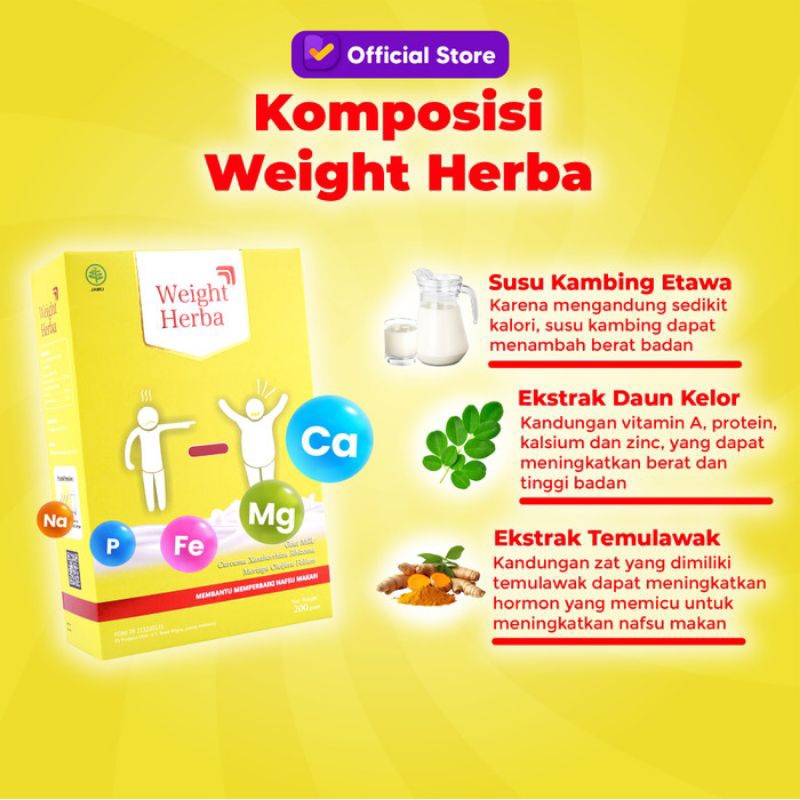 

WEIGHT HERBA SUSU HERBAL ATASI BERAT BADAN DAN KESEHATAN PENCERNAAN