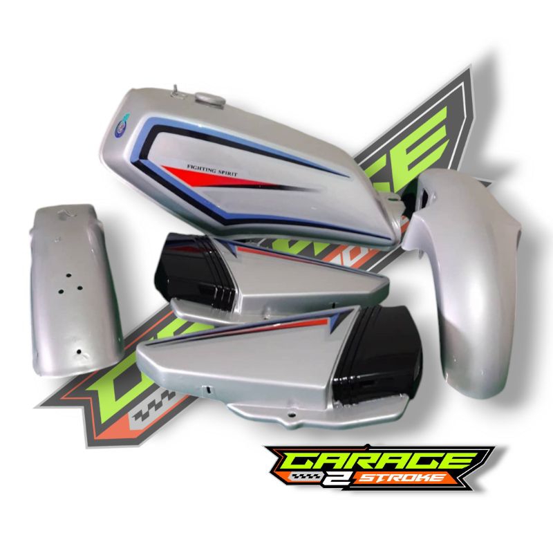 Body Bodi Set Yamaha RX King RXk 2001 Silver Glossy