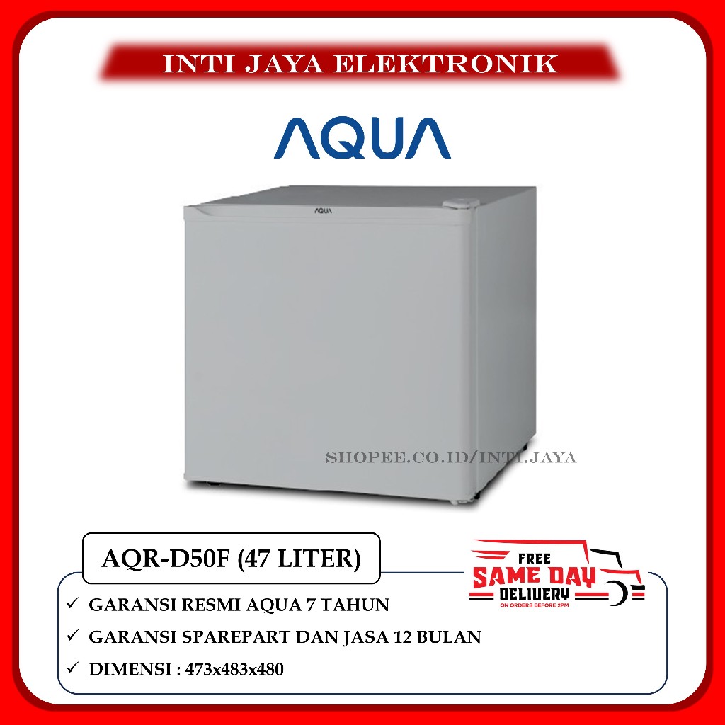 KULKAS AQUA PORTABLE AQR-D50F / KULKAS MINI / KULKAS HOTEL