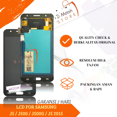 LCD SAMSUNG GALAXY J5 / LCD TOUCHSCREEN J5 / J500 / J500G / J5 2015 ORIGINAL FULLSET NEW COMPLETE