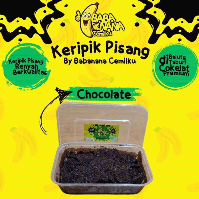 

Keripik Pisang Lumer Full Balutan Coklat dan Topping