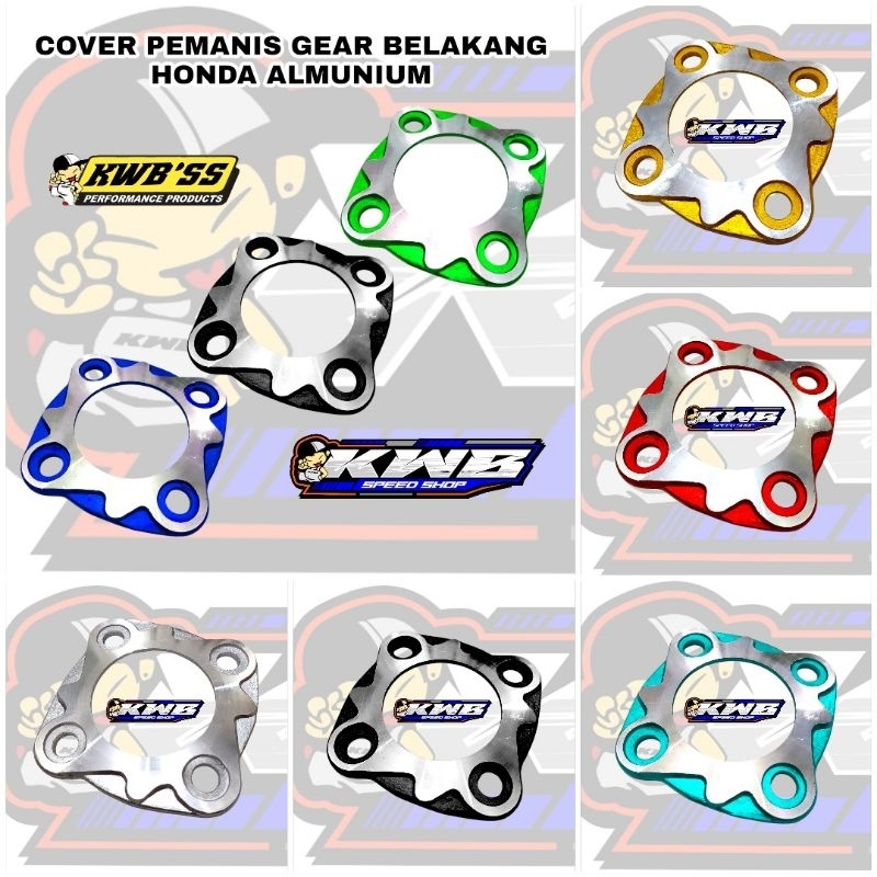 Pemanis gear belakang cover pemanis gear gir belalang tromol honda almunium