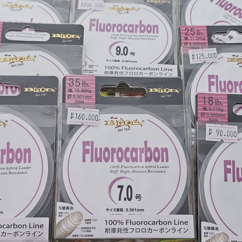 SENAR PANCING LEADER BLOOD 100% Fluro carbon 50m