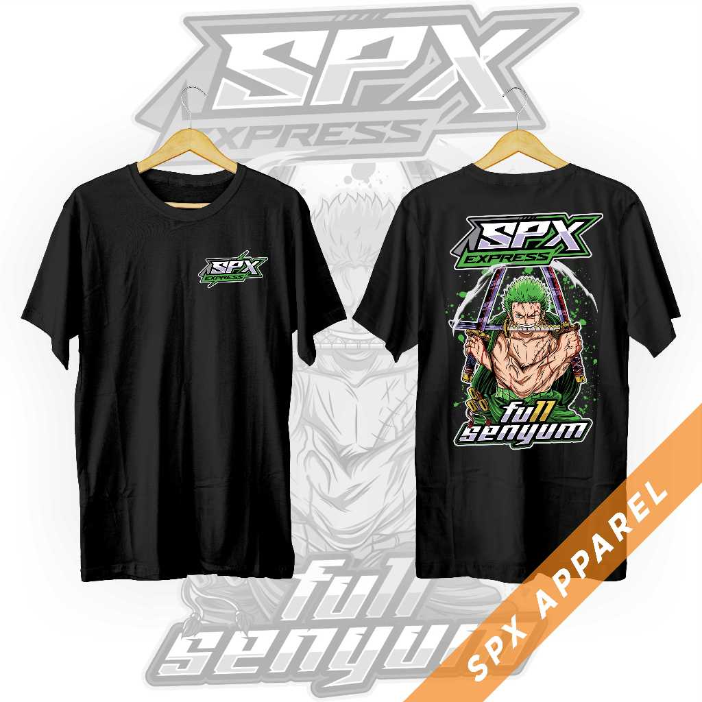 Kaos Kurir SPX Express | Fu11 Senyum Zoro One Piece