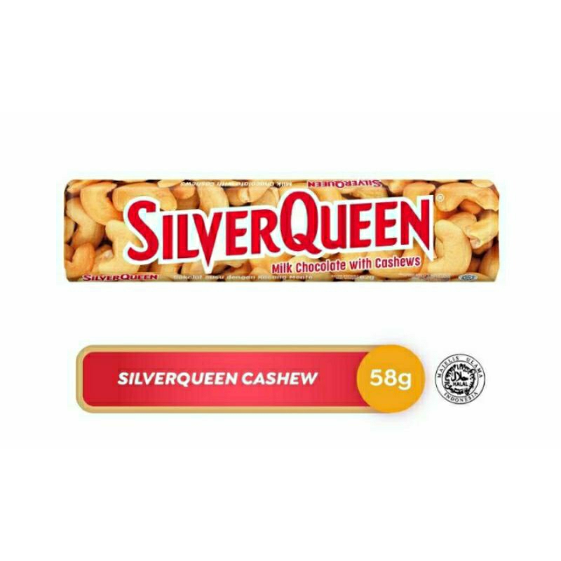 

SilverQueen milk chocolate with cashews 55g