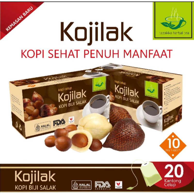 

Kojilak kopi biji salak Original untuk turunkan hipertensi dan asam urat isi 20 kantong