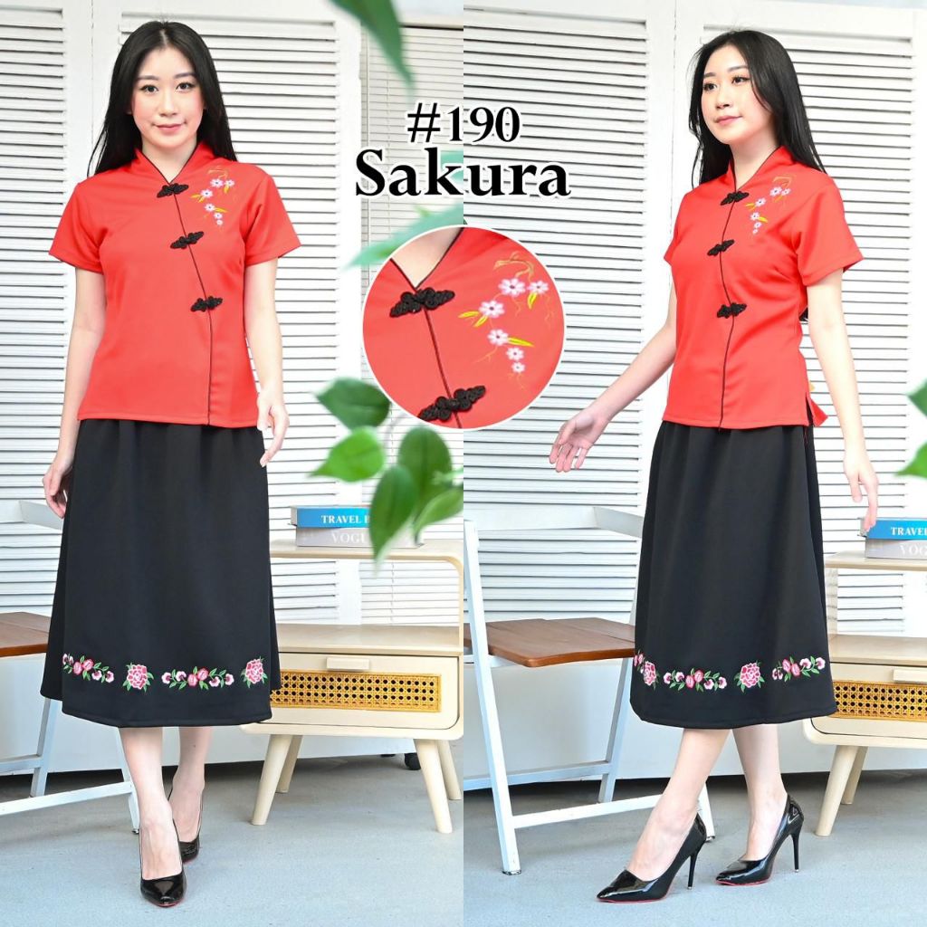 Baju Imlek Wanita Dewasa 🌸 Fashion Terbaru Tahun Baru Cina Promo Atasan Shanghai Blus Model Cheongsa