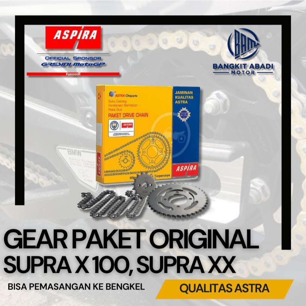 Aspira Gear Paket Gear Set Supra Supra X 100 Supra XX Kualitas Astra