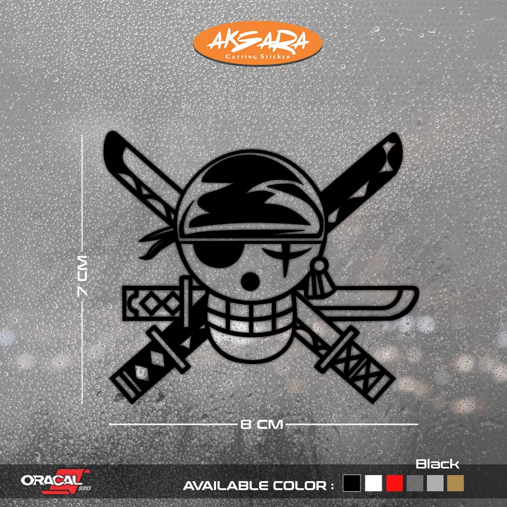 

Cutting Sticker ZORO One Piece Logo | Stiker Cutting Logo Zoro One Piece