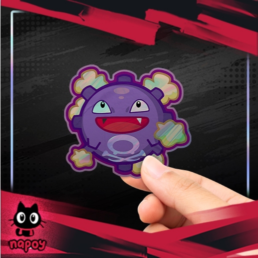 

Stiker Hologram Anime Game Movie Pokemon Koffing