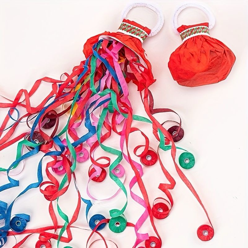 

Colorfull hand throw confetti pita roll