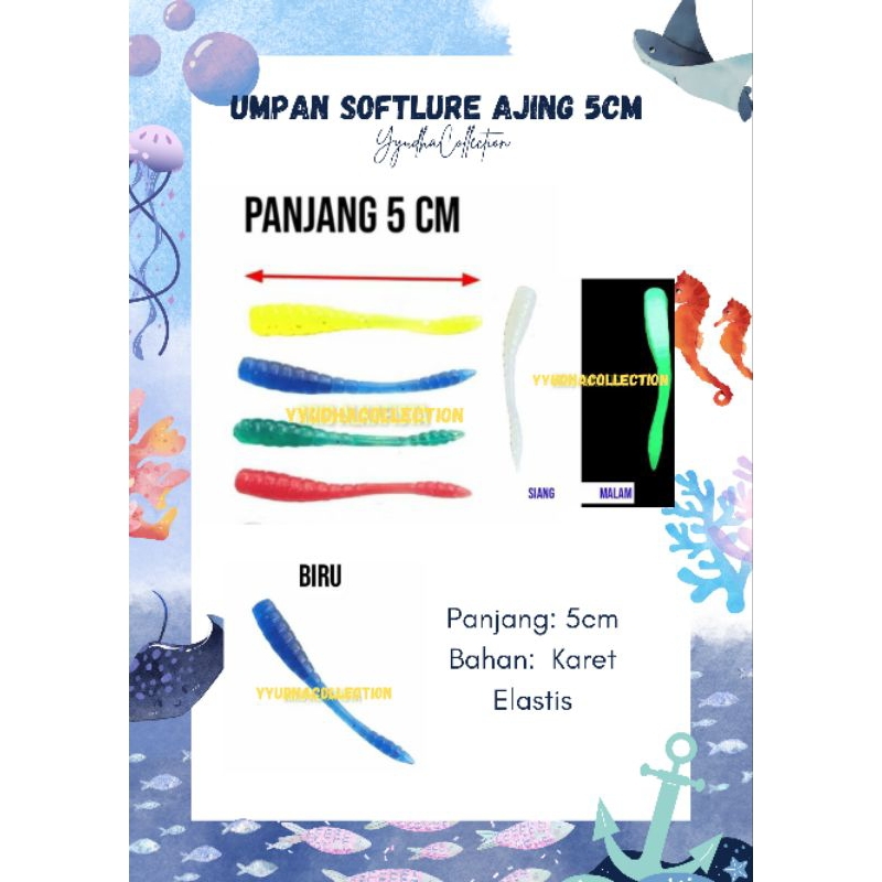 Umpan Mainan SOFTLURE AJING 5cm
