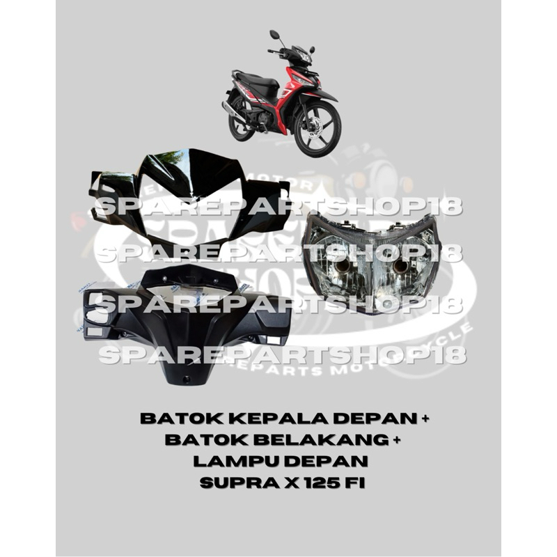 Batok kepala depan belakang Supra x 125 fi injection 2014 2015 2016 2017 2018 Supra x 125 new