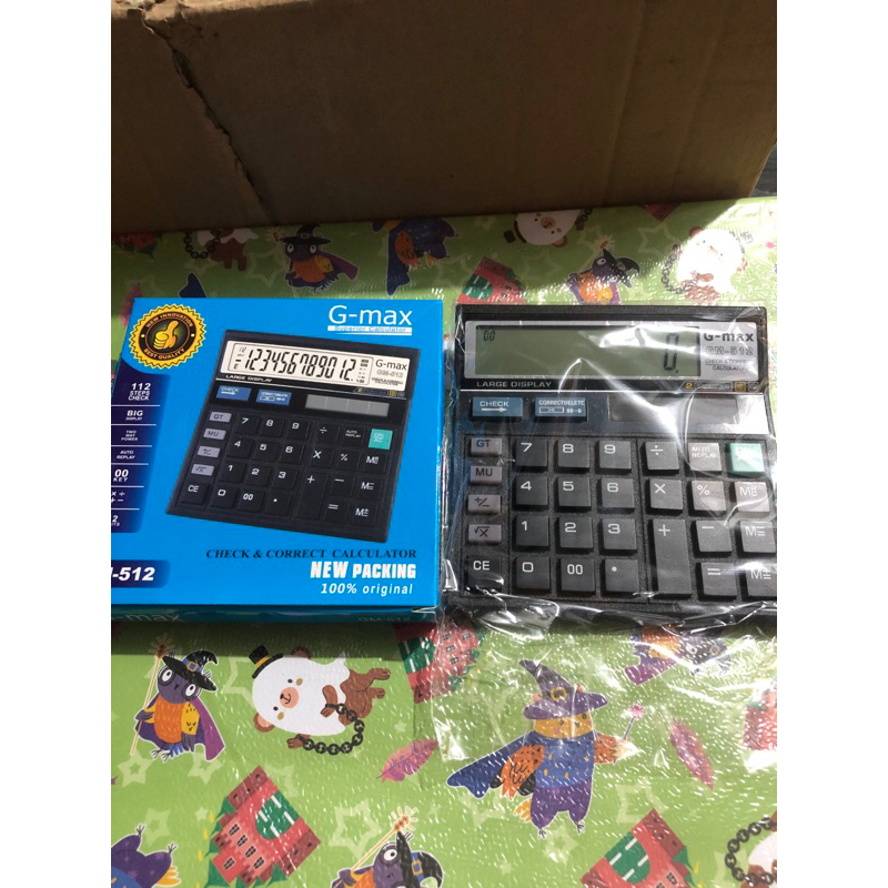 

(1pcs)KALKULATOR BESAR GMAX G MAX G-max GM-512 GM512 GM 512 12 Digit ANGKA CALCULATOR DIGITAL