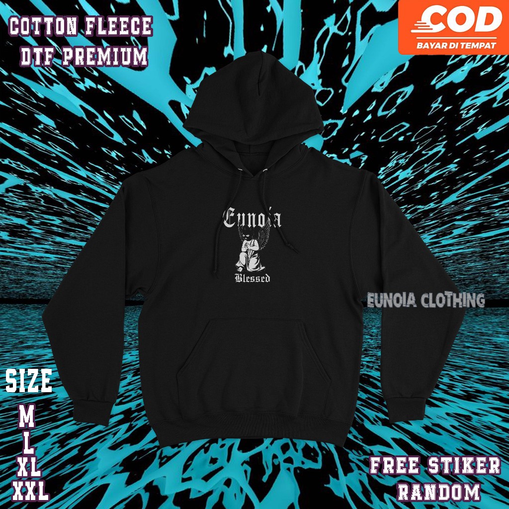 Jacket Hoodie Eunoia - Blessed | Hoodie Pullover ~ Free Sticker