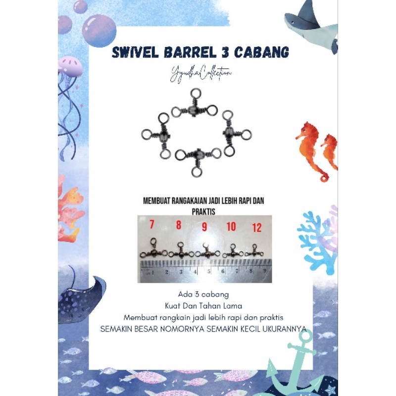 SWIVEL BARREL 3 CABANG/Bijian