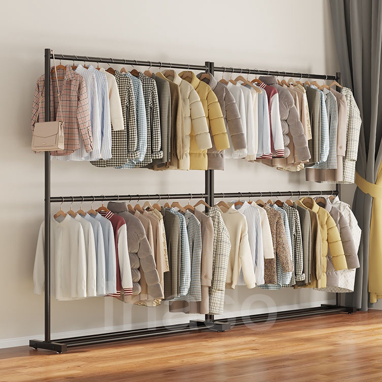 Update Terlaris Inaso Rak Gantungan Baju 2 Susun Stand Hanger Gawang Baju Gantungan 2cm Gantungan Ba