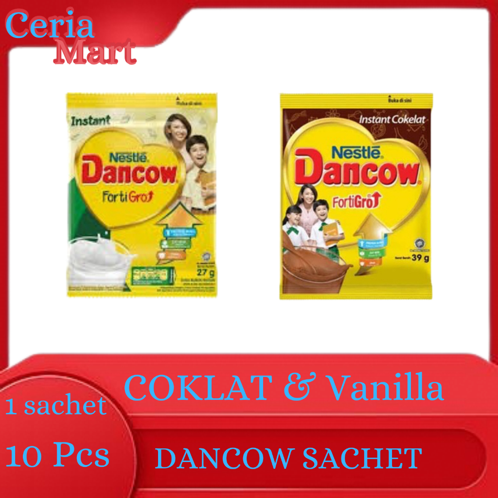 

Dancow Susu Bubuk 1 Renceng Isi 10pcs - Susu Bubuk Berkualitas - SAPI