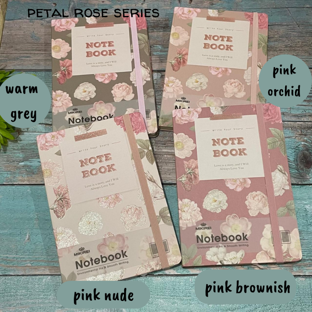 

MIKIREI Diary Camomile Tulip Peach Tomato Hardcover Diary Buku Note Book Planner A5 Ruled with