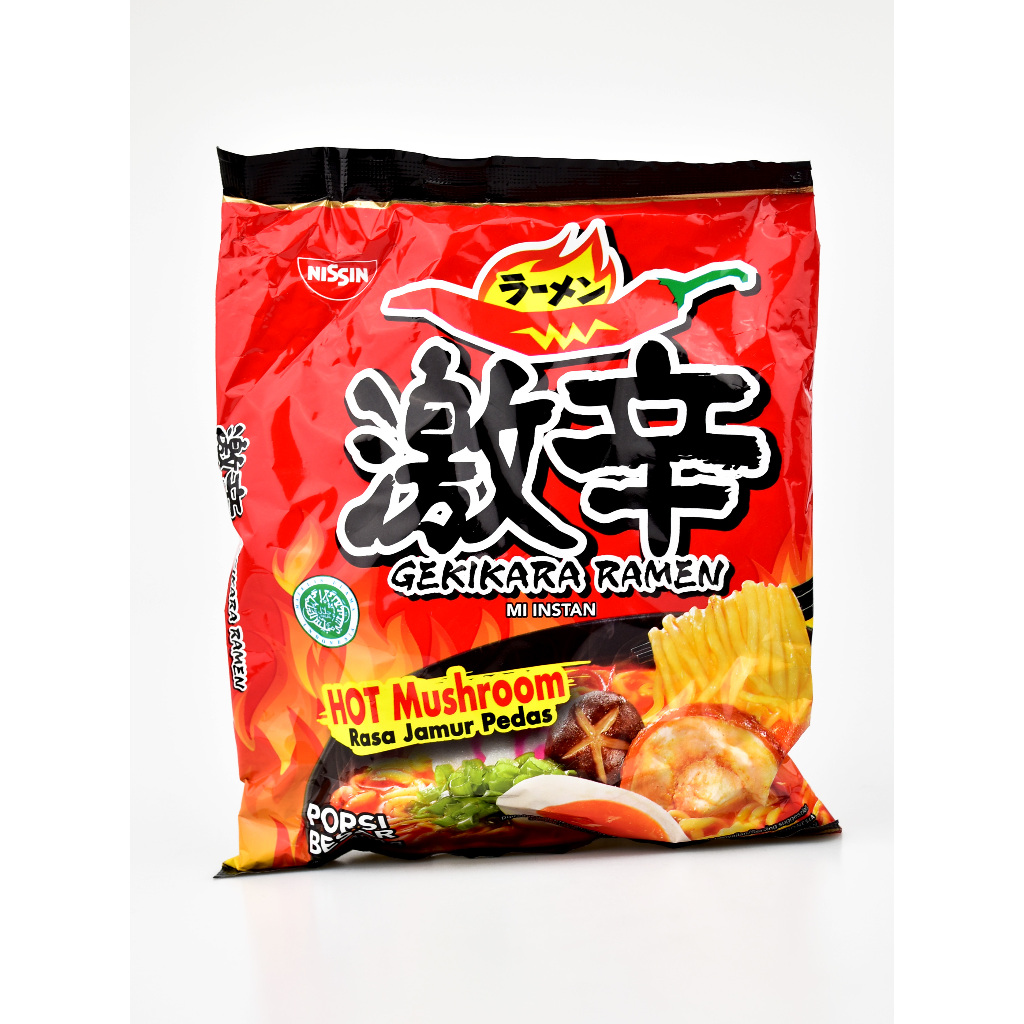 

Mie Instant NISSIN Ramen 100 gr Kari / Kaldu Ayam Goreng Takoyaki / Jamur Pedas