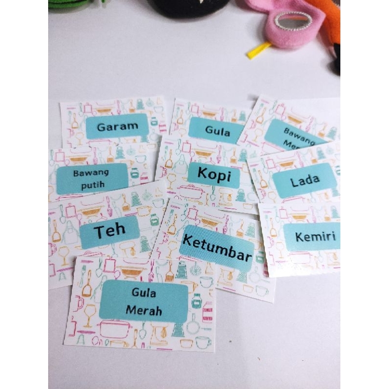 

1 PACK STICKER NAMA BUMBU DAPUR