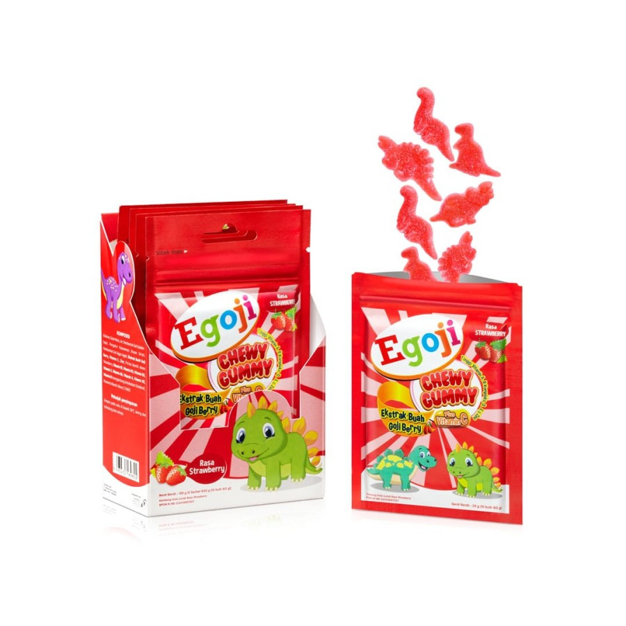 EGOJI RASA STRAWBERRY STROBERI EGOJI VITAMIN MATA / EGOJI RASA JERUK EGOJI VITAMIN MATA UNTUK ANAK D