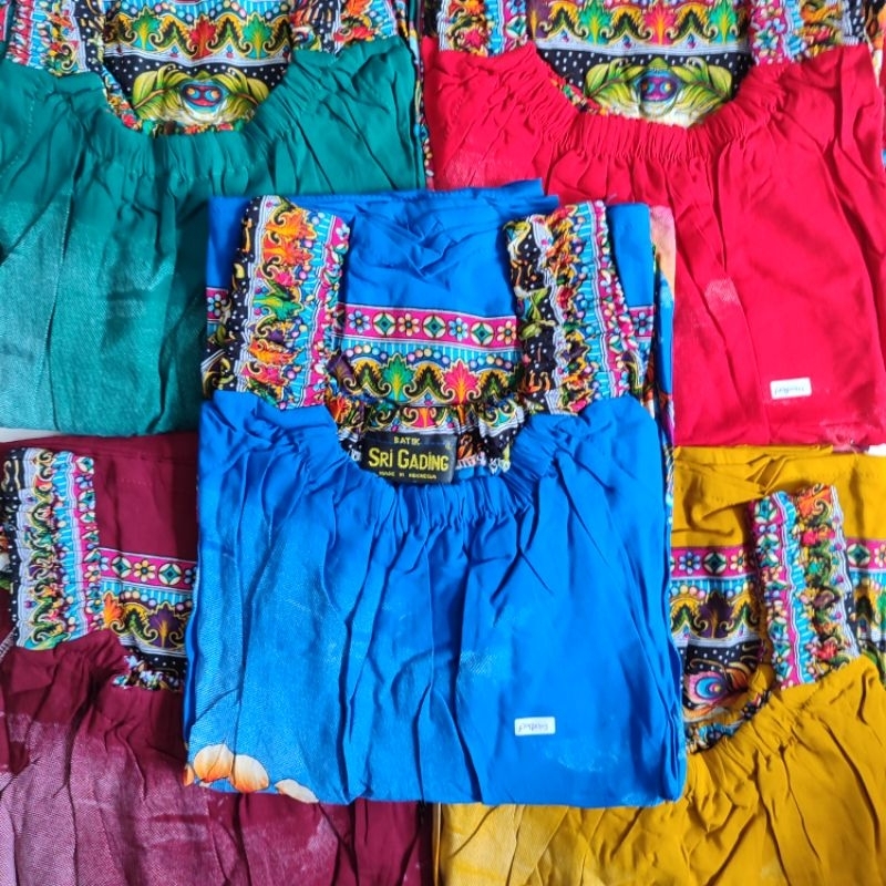 DYA369 DASTER BATIK SRIGADING YUKENSI LD 120 PB 120 MOTIF MERAK