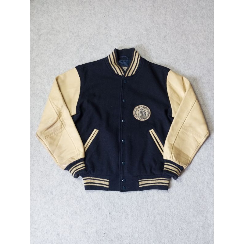 J.Prees varsity wool leather vintage 90s