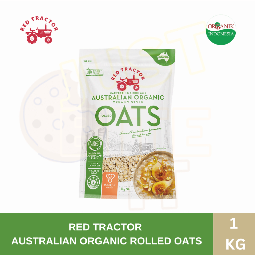 

RED TRACTOR AUSTRALIAN ORAGNIC ROLLED OATS 1 KG