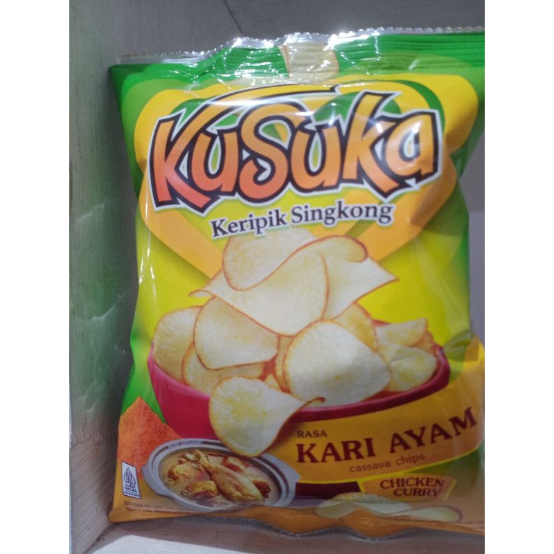 

Kusuka keripik singkong rasa kari ayam 20 gram