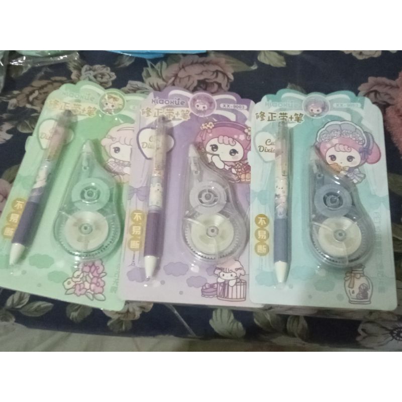 

1 Paket Pulpen dan Correction Tape