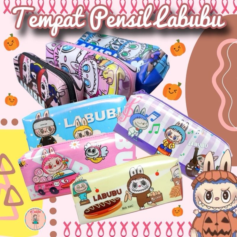 

Kotak Pensil Mika LABUBU/Tempat Pensil Mika Gambar LABUBU/Kotak Pensil Labubu/Tempat Pensil Anak/Tempat Pensil Magnet Karton Labubu Lucu Pencil Case