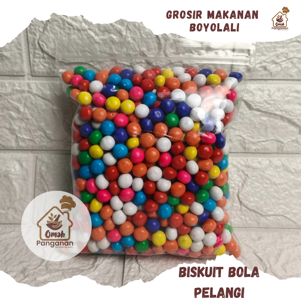 

Biskuit Bola Pelangi 500 Gram